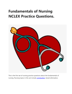 Fundamentals of Nursing Practice Questions 