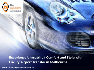 Experience Unmatched Comfort and Style with Luxury Airport Transfer in Melbourne