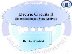 6 Sinusoidal steady state analysis