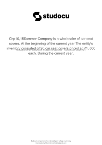 chp1015summer-company-is-a-wholesaler-of-car-seat-covers-at-the-beginning-of-the-current-year-the-entitys-inventory-consisted-of-90-car-seat-covers-priced-at-p1-000-each-during-the-current-year