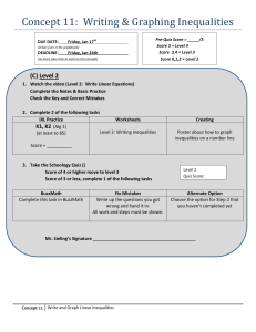 Concept 11  Writing and Graphing Inequalities