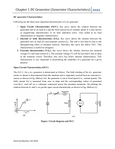 DC Generator characteristics