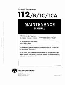 112 Maintenance Manual