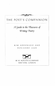 The Poet's Companion  A Guide to the Pleasures of Writing Poetry ( PDFDrive )