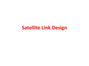  satellite up or down  link design