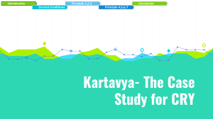 Kartavya- The Case Study Competition for CRY Foundation