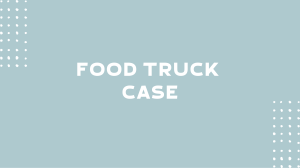 Food truck - Case of Study