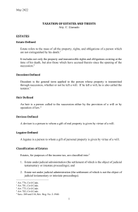 CPAR Tax on Estates and Trusts Batch 91 - Handout