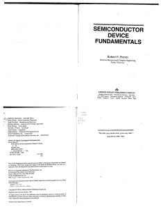 Robert F. Pierret - Semiconductor Device Fundamentals-Addison Wesley (1996)