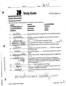 static elec study guide key