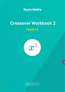 Sparx Crossover Algebra 2