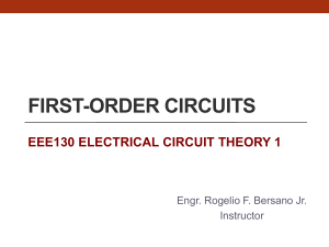EEE130+Lecture+5+-+First-Order+Circuits