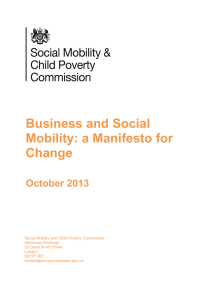 Business Social Mobility Manifesto