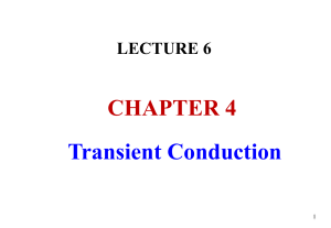 MECH452 Transient Conduction