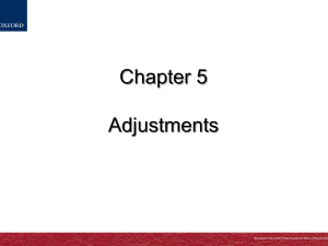 Chapter 5 Adjustments (1)