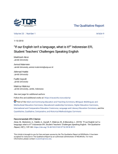  If our English isn t a language what is it    Indonesian EFL St