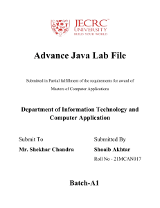 LAB First page