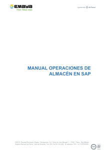 MANUAL OPERACIONES DE ALMACEN SAP