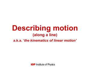 Kinematics-linear-motion