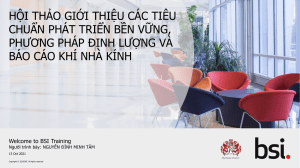 Phuong Phap Xac Dinh Khi Nha Kinh & Cach Lap Bao Cao Theo ISO 14064-1