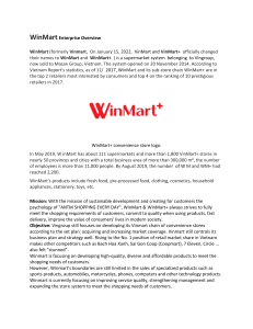 WinMart Enterprise Overview