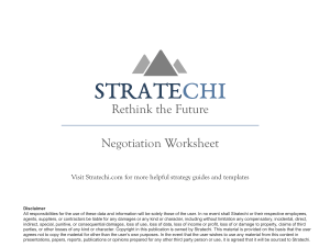 Stratechi - Negotiation Worksheet Template