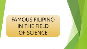 Famous Filipino Scientists: A Science Presentation