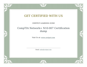 N10-008 CompTIA Network+ Certification dump