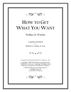 HowToGetWhatYouWant Wattles