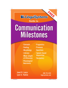 Communication Milestones