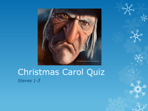 Christmas Carol Quiz (Staves 1-3)
