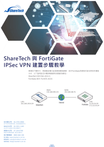 8 Sharetech n Fortigate IPSecVPN setup 20210127