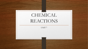 CHEMICAL REACTIONS