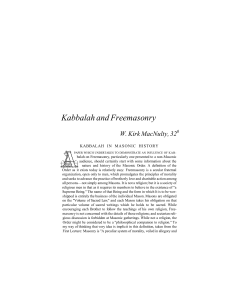 Kabbalah and Freemasonry