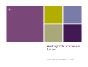 Python Functions