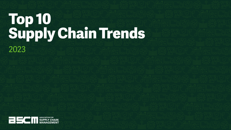 Top 10 Supply Chain Trends Report 2023