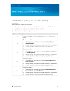 myp-math-rubric