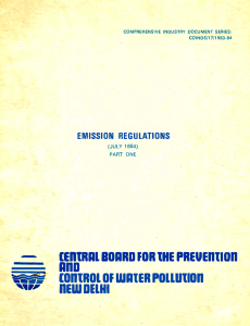 EMISSION REGULATIONS PART 1