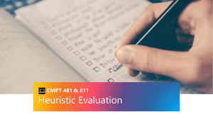 9 - Heuristic Evaluation