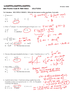 Quiz Mult Ch Pract ExamII Solutions