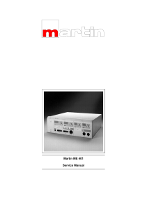 Martin Medizin-Technik ME 401 Service Manual