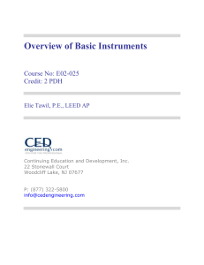Overview of Basic Instruments