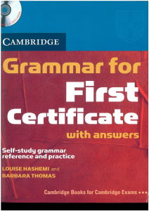 cambridge grammar for first certificate