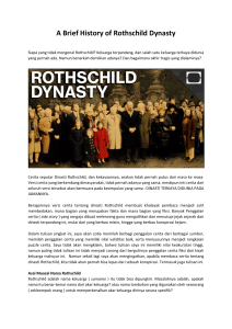A Brief History of Rothschild Dynasty