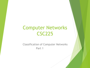 2 CLASSIFICATION OF COMPUTER NETWORKS - Part 1 - 2020