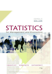 Statistics for management and economics (Keller, Gerald)