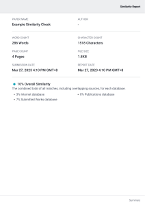 Turinitin Google Sample Similarity Check