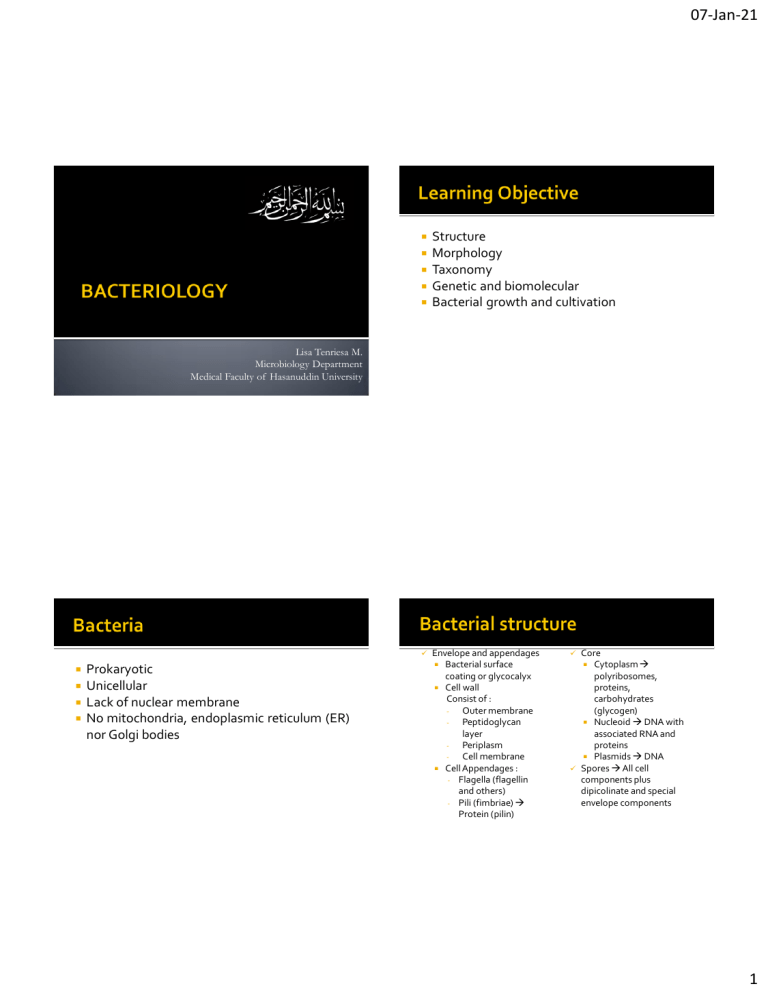 2a. Bacteriology LT f2023
