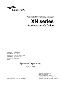 XN Series Administration Guide