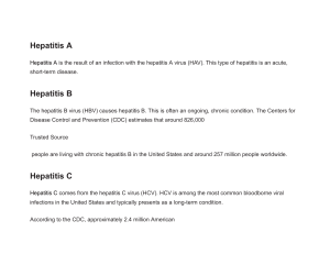 Hepatitis A,B,C,D,E